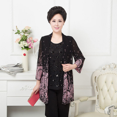 紅楓之約 中老年女裝批發(fā)采購指南——春夏薄款套裝新風(fēng)尚